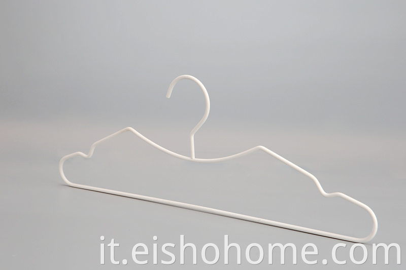 Eisho Metal White Wire Hanger For Clothes